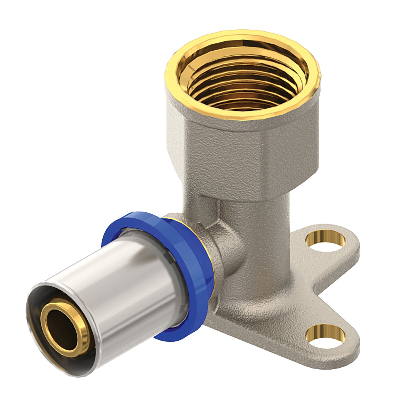 Afbeelding van een muurplaat pers met een hoogte van 48 mm en maat F16x1/2mm, ontworpen voor stabiele en betrouwbare toepassingen in de bouwsector.